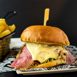 Hamburguesa con tocineta