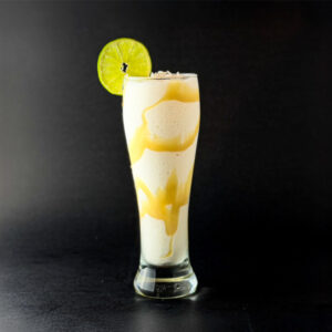 Vaso de limonada de coco